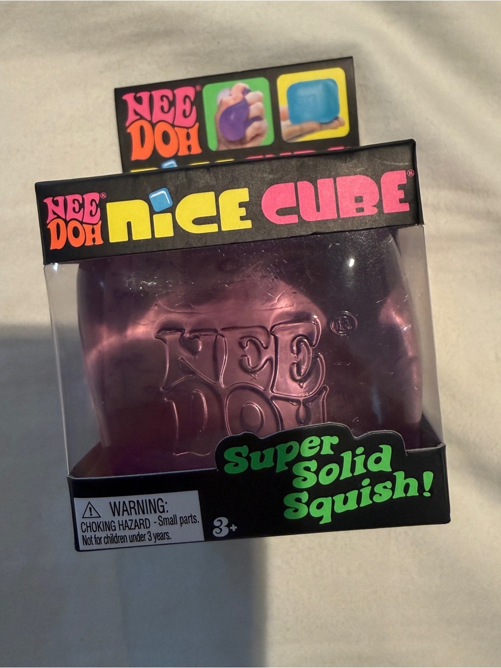 NeeDoh Nice Cube Super Solid Squish - Purple